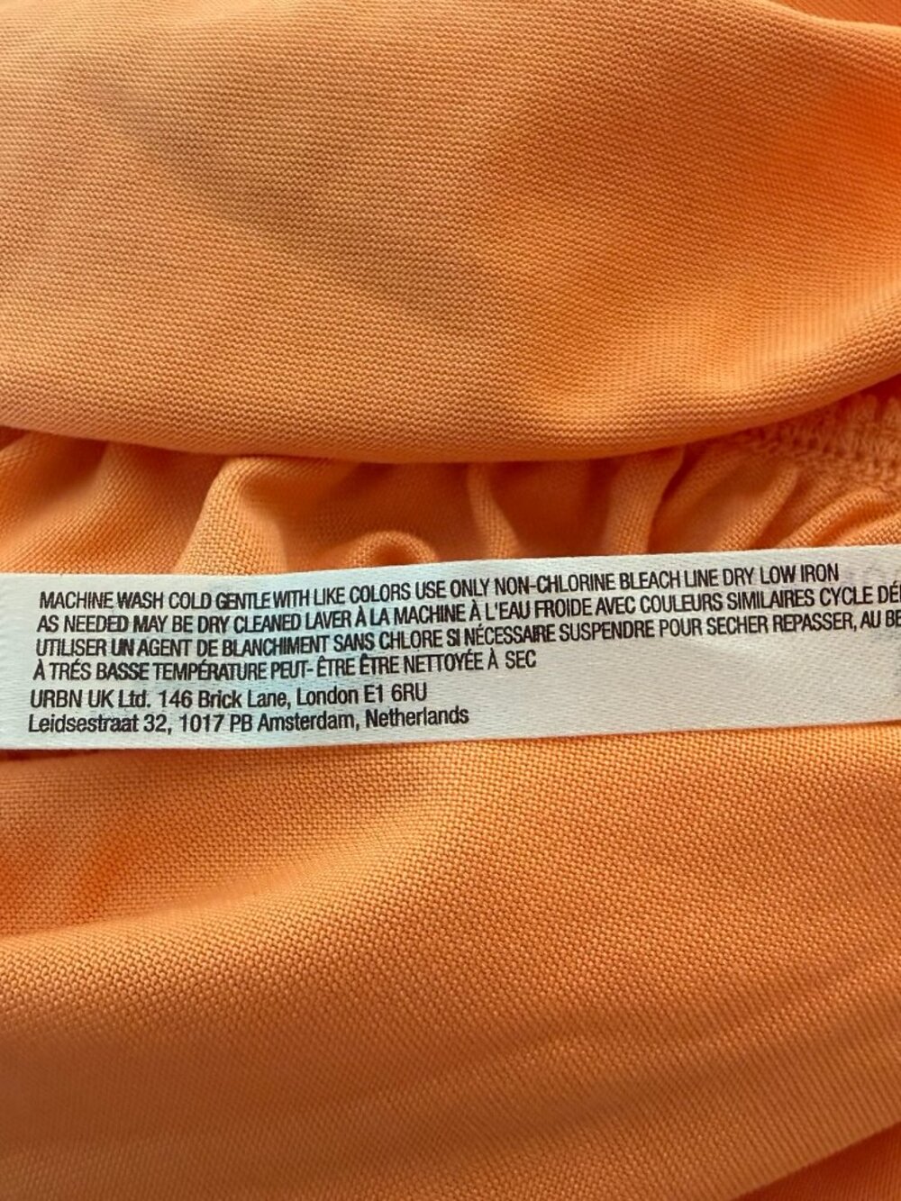 NWT ANTHROPOLOGIE Peachy Orange Gabbie Strapless Ruched Tube Dress Size M - Picture 8 of 8